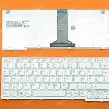 LENOVO IdeaPad S110 WHITE FRAME WHITE GR BD1SU 9Z.N7ZSU.10G 25203736 AELZ8L00110 0KN0-ZS2GE13 Laptop Keyboard (OEM-B)