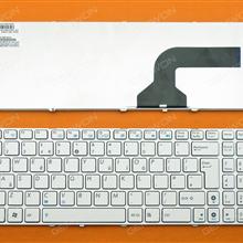 ASUS G60 WHITE FRAME WHITE UK 9J.N2J82.20U 0KN0-E05UK03 04GNV35KUK01 Laptop Keyboard (OEM-B)