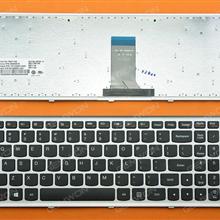 LENOVO U510 SILVER FRAME BLACK(For Win8 OS) US 9Z.N8RSC.001 25205519 PK130SK1A00 T6A1-US BF1SC 01 V136520MS1 Laptop Keyboard ( )
