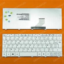 ACER Aspire ONE D260/GATEWAY LT21 WHITE FR AEXH9F00220 KBI100A096 V111146BK3 Laptop Keyboard (OEM-B)