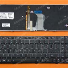 LENOVO Y500 BLACK FRAME BLACK(Redside,Backlit,For Win8) US T4B9-US 25205474 PK130RR3A00 B54BC 9Z.N5SBC.401 Laptop Keyboard (OEM-A)