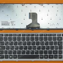 LENOVO Z400 SILVER FRAME BLACK(For Win8) LA 25205916 9Z.N7GSC.R1E PK1303WD15 Laptop Keyboard (OEM-B)