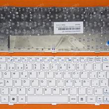 MSI Wind U135 U160 WHITE FRAME WHITE SP V103622BK1 Laptop Keyboard (OEM-B)