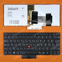 Thinkpad X1 BLACK FRAME BLACK Backlit FR MP-10P16F0J4421 04W2768 0B35724 NN-85F0 Laptop Keyboard (OEM-B)