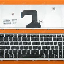 LENOVO U410 SILVER FRAME BLACK LA MP-11K96LA-6862  9Z.N7GSQ.A1E BCASQ Laptop Keyboard (OEM-A)