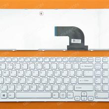 SONY SVE15 WHITE FRAME WHITE(For Win 8 OS) RU 149168211RU 9Z.N6CSW.H0R SEHSW Laptop Keyboard (OEM-B)