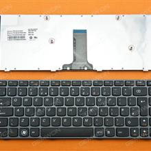 LENOVO IdeaPad V370 GRAY FRAME BLACK UK 9Z.N5TSW.A0U B6ASW 25-011602 Laptop Keyboard (OEM-B)