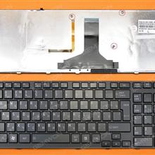 TOSHIBA Satellite A660 A665 BLACK FRAME GLOSSY Backlit(With cable folded) RU TQ0BC 0R 9Z.N4YBC.00R Laptop Keyboard (OEM-B)