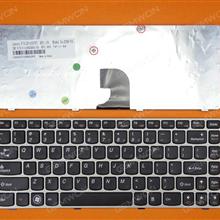 LENOVO Z360 BRONZE FRAME BLACK US N/A Laptop Keyboard (OEM-B)