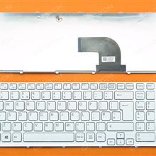 SONY SVE15 WHITE FRAME WHITE(For Win8) UK 149094311GB AEHK5E020303A 9Z.N6CSQ.H0U SEHSQ 0U Laptop Keyboard (OEM-B)