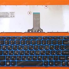LENOVO Z370 Z470 BLUE FRAME BLACK RU 9Z.N5TSQ.L0R B6LSQ AEKL6700230 25-012960 Laptop Keyboard (OEM-B)