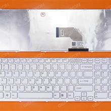 SONY SVE17 WHITE FRAME WHITE US V133830BS1 Laptop Keyboard (OEM-B)