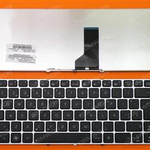 ASUS UL30 SILVER FRAME BLACK(WHITE Printing) SP NSK-UL30S 9J.N1M82.30S 04GNWT1KSP00-3 Laptop Keyboard (OEM-B)