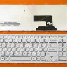 SONY VPC-EH WHITE FRAME WHITE RU V116646FS1 148971361 Laptop Keyboard (OEM-B)