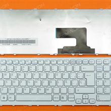SONY VPC-EH WHITE FRAME WHITE SP 9Z.N5CSQ.30S SB3SQ Laptop Keyboard (OEM-B)