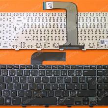 DELL NEW Inspiron 15R N5110 BLACK FRAME BLACK FR DY0SW 9Z.N5YSW.00F 0HNGJK Laptop Keyboard (OEM-B)