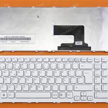 SONY VPC-EH WHITE FRAME WHITE PO V116646FK1 Laptop Keyboard (OEM-B)
