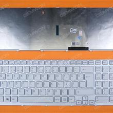 SONY SVE15 WHITE FRAME WHITE(For Win8) TR N/A Laptop Keyboard (OEM-B)