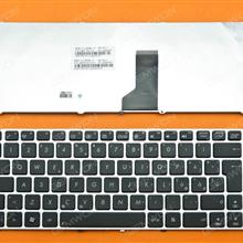 ASUS UL30 SILVER FRAME BLACK(WHITE Printing) IT V111362BK1  OKNO-FS1IT01 Laptop Keyboard (OEM-B)