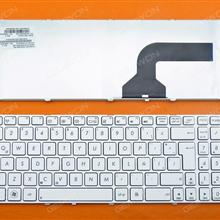 ASUS G73 K52 (G60) WHITE FRAME WHITE LA UG21E 9J.N2J82.21E 0KN0-E05LA03 0KNB0-6027LA00 Laptop Keyboard (OEM-B)