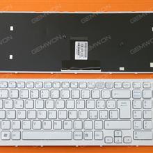 SONY VPC-EB WHITE FRAME WHITE IT V111678B IT 148793451 Laptop Keyboard (OEM-B)