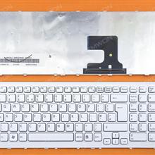 SONY VPC-EJ Series WHITE FRAME WHITE UK AEHK2E00020 148972511 V116646H Laptop Keyboard (OEM-B)