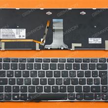 LENOVO Y400 BLACK FRAME BLACK(Backlit,Redside,For Win8) LA T2B9-LSP B64BC IE 250205385 9Z.N5TBC.41E PK130RQ3B15 Laptop Keyboard (OEM-B)