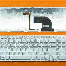 SONY SVE15 WHITE FRAME WHITE(For Win 8 OS,Backlit) US 149156011US 9Z.N6CBW.H01 V133930BS1 Laptop Keyboard (OEM-B)