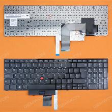 ThinkPad E520 BLACK FRAME BLACK(With Point sitck) PO MP-10M36PO-442 Laptop Keyboard (OEM-B)