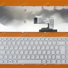 SONY VGN-NW SILVER FRAME WHITE BR 148738421 9J.N0U82.B1B Laptop Keyboard (OEM-B)