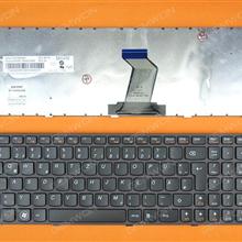 LENOVO  V570 B570 B590 PURPLE FRAME BLACK GR 25200847 MP-10A36170-686B Laptop Keyboard (OEM-B)