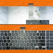 TOSHIBA L850 GRAY FRAME GLOSSY US V130402AS1 US Laptop Keyboard (OEM-B)