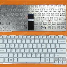 SONY SVE14A WHITE(Cyan side,For Backlit version,without FRAME,without foil,For Win8) US 149114711US 9Z.N6BBF.R01 Laptop Keyboard (OEM-B)
