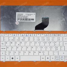 ACER Aspire ONE D260/GATEWAY LT21 WHITE PO AS606 PK130D34B17 9Z.N3K82.60S Laptop Keyboard (OEM-B)