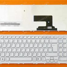 SONY VPC-EH WHITE FRAME WHITE TR V116646FK1 AEHK1A00020 Laptop Keyboard (OEM-B)