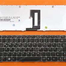 LENOVO Ideapad Z450 Z460 Z460A Z460G GRAY FRAME BLACK GR 25-010873 Laptop Keyboard (OEM-B)