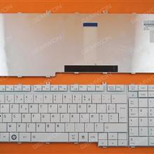 TOSHIBA Satellite A500 F501 P505 WHITE FR PK130741B15  MP-08H76F066981 Laptop Keyboard (OEM-B)