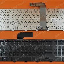 DELL NEW Inspiron 17R N7110 GLOSSY FRAME BLACK Win8 US N/A Laptop Keyboard (OEM-B)