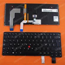 LENOVO YOGA 14 GRAY FRAME BLACK(Backlit,With Point,For Win8) FR SN20F98462  9Z.NBSBW.00F  NSK-Z60BW Laptop Keyboard (OEM-B)
