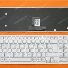 SONY VPC-EB WHITE FRAME WHITE GR 148965811 V126178B Laptop Keyboard (OEM-B)