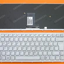 SONY VPC-EA WHITE FRAME WHITE GR MP-09L16D0-8861 148792621 Laptop Keyboard (OEM-B)