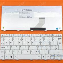 ACER ONE 532H 521 D255/GATEWAY LT21 WHITE UK NSK-AS00U 9Z.N3K82.00U Laptop Keyboard (OEM-B)