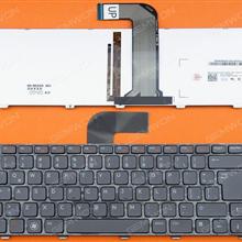 DELL XPS L502 New Inspiron 14R/Inspiron N4110 M4110 N4050 M4040 N411Z BLACK FRAME GRAY(Backlit) LA NSK-DX0BQ AER01600040 DX0BW Laptop Keyboard (OEM-B)