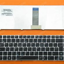 ASUS UL20 SILVER FRAME BLACK(Blue Printing) SP 9Z.N2K82.C0S UJC0S Laptop Keyboard (OEM-B)
