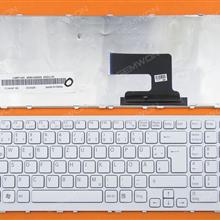 SONY VPC-EH WHITE FRAME WHITE GR 9Z.N5CSQ.30G SB3SQ 148971461 AEHK1G00020 Laptop Keyboard (OEM-B)