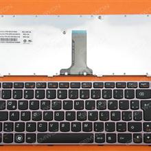 LENOVO Z370 Z470 PINK FRAME BLACK LA 9Z.N5TSQ.K1E B6KSQ 25-011943 AEKL6L00210 Laptop Keyboard (OEM-B)