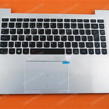 LENOVO U430P  SILVER COVER FRAME BLACK(Backilt,For Win8) UK N/A Laptop Keyboard (OEM-B)