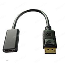 1080P DisplayPort DP Male To HDMI Female Converter Adapter Cable For Laptop,Black Audio & Video Converter N/A