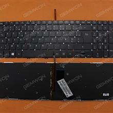 ACER V5-573 BLACK(For Win8,Backlit) FR NSK-R9BBW 9Z.NAGBQ.B0F R9BBQ 0F Laptop Keyboard (OEM-B)