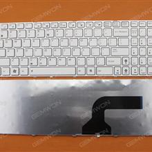 ASUS G73 WHITE FRAME WHITE OEM US N/A Laptop Keyboard (OEM-A)